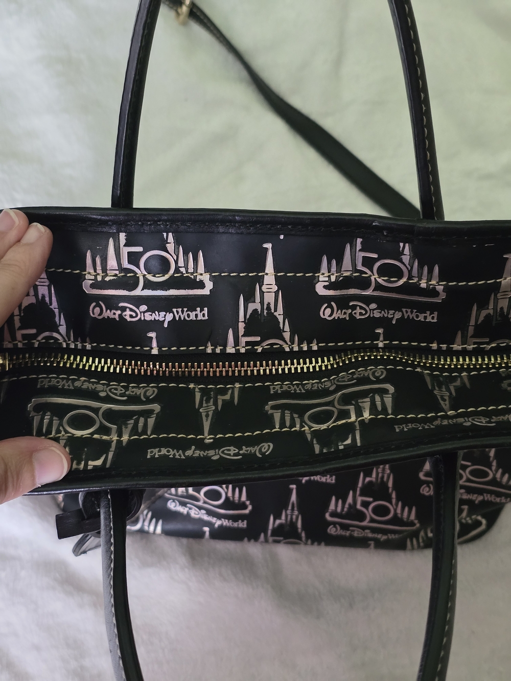 Dooney&Bourke Walt Disney World 50th Anniversary Castle Tote Bag -Read Listing- - Picture 14 of 15